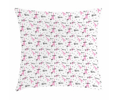 Je Taime Romance Hearts Pillow Cover