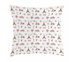 City of Love and Fashion Pillow Cover