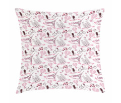 Kissing Couple Valentines Pillow Cover