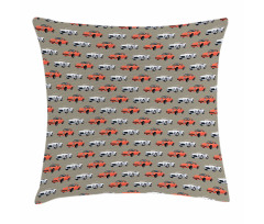 Vintage Sports Vehicle Pillow Cover