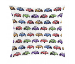 Colorful Fast Sports Car Pillow Cover