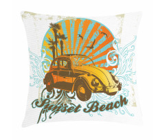 Summer Season Design Car Pillow Cover