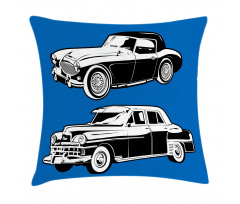 Black and White Vehicle Pillow Cover