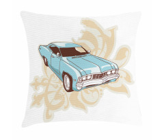 Classical Sports Car Retro Pillow Cover