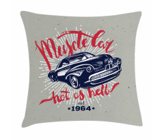Muscle Car Hot as Hell Pillow Cover