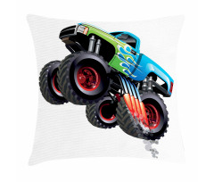 Monster Truck Cool Cartoon Pillow Cover