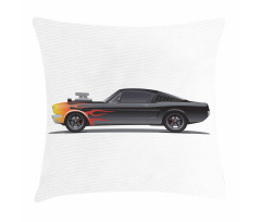 Retro Supercharger Vehicle Pillow Cover