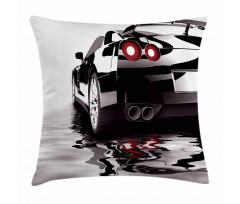 Modern Black Vehicle Style Pillow Cover