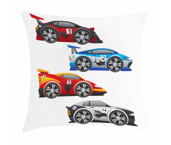 Formula Cars Technology Pillow Cover