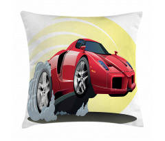 Cartoon Vehicle Powerful Pillow Cover
