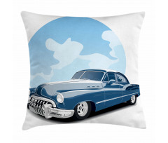 Old School Vintage Auto Pillow Cover