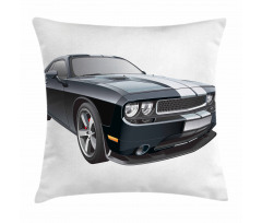 Black Modern Ride Design Pillow Cover