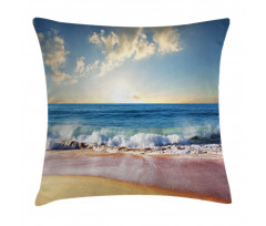 Summer Day Coast and Sea Pillow Cover