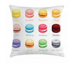 Colorful Macarons Pillow Cover