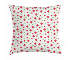 Teapots Polka Dots Pillow Cover