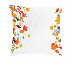 Maple Aspen Leaf Frame Pillow Cover