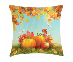 Fall Season Yield Leaf Pillow Cover