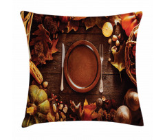 Dinner at Thanksgiving Pillow Cover