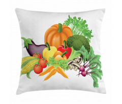 Cartoon Harvest Yield Pillow Cover