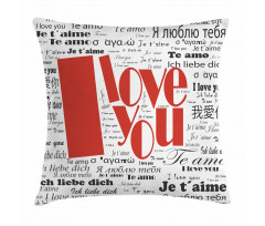Newspaper Words Pillow Cover