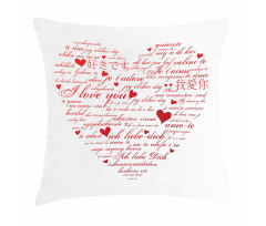 Love Words Universal Pillow Cover