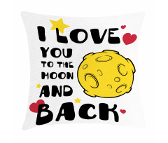 Romance on the Moon Pillow Cover