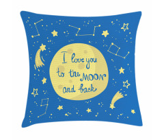 Comet Astronomy Star Pillow Cover