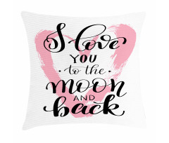 Watercolor Heart Pillow Cover