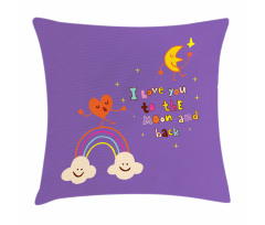 Magic Happy Rainbow Pillow Cover