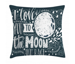 Universe Wish Floral Pillow Cover