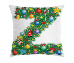 Traditional Font Xmas Pillow Cover