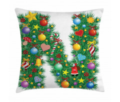 Capital N Pine Leaves Pillow Cover