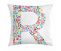 Cool and Musical Font Pillow Cover