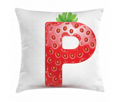 Healthy Eating Capital Pillow Cover