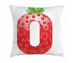 Healthy Food Nubmer 0 Pillow Cover