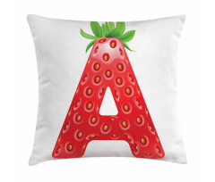 Fun Strawberry Theme Pillow Cover