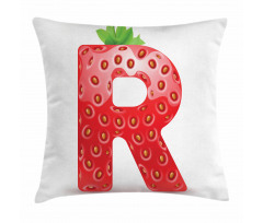 Food Elements Capital Pillow Cover