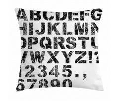 Grunge Scratched Look Pillow Cover
