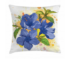 Hibiscus Exotic Art Pillow Cover