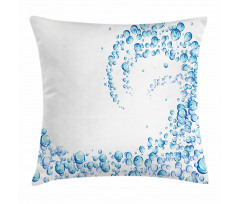 Water Droplets Bubbles Pillow Cover