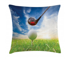 Golf Club and Ball Pillow Cover