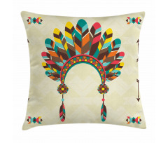 Vintage Headband Tribal Pillow Cover