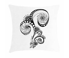 Body Art Doodle Pillow Cover