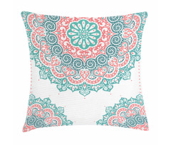 Soft Toned Mandala Asian Pillow Cover