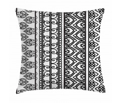 Swirls and Leaf Art Pillow Cover