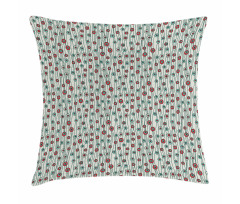 Thin Lines with Dots Pillow Cover