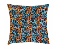 Surreal Floral Circle Pillow Cover
