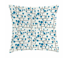 Abstract Lines Dots Pillow Cover