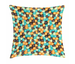 Vibrant Toned Circles Pillow Cover