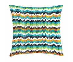 Trippy Forms Motif Pillow Cover